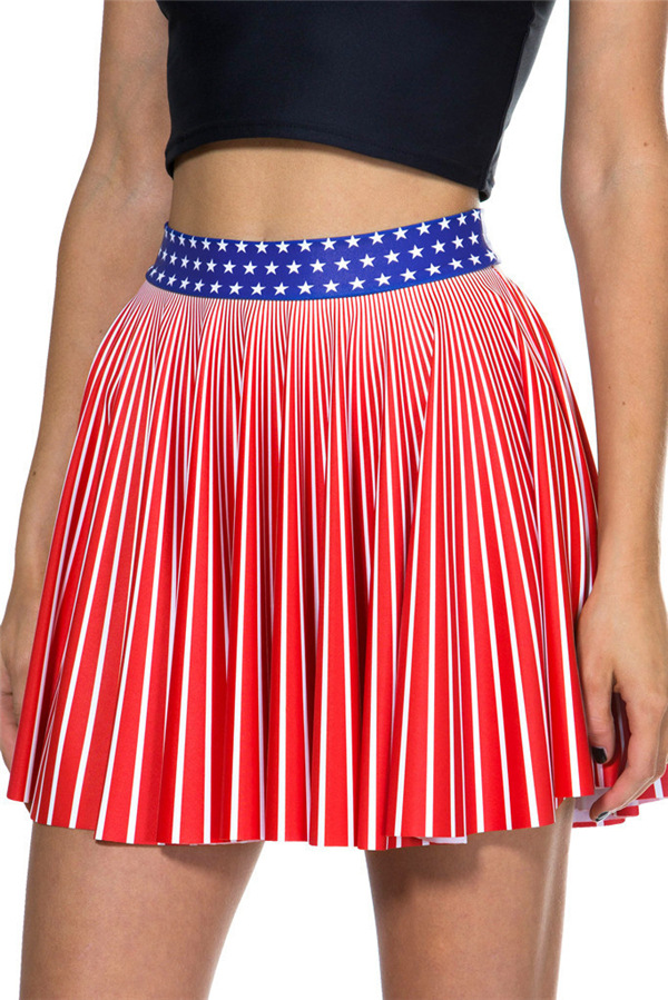 F33099 Звезда Spangled Болельщица Юбка